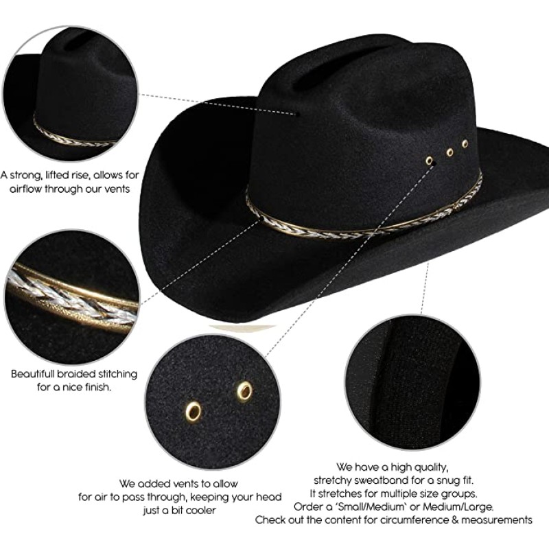 Cowboy Hat Supplier - Custom Colors Wool