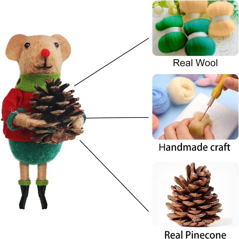 Christmas Decoration Factory - Felt Mouse Ornament