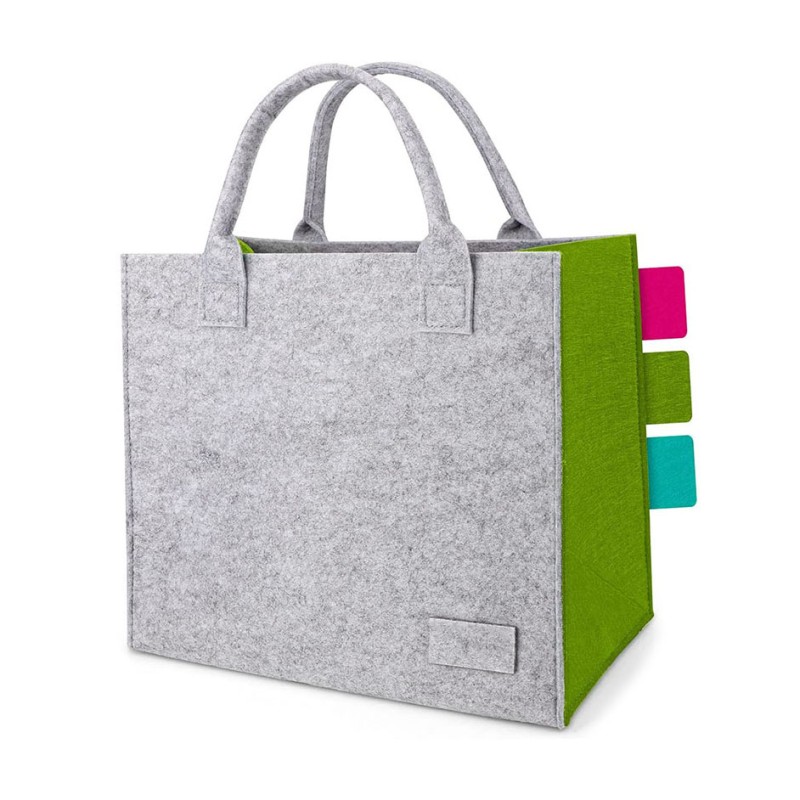 Tote Bag Manufacturer - Reusable Gray Wool