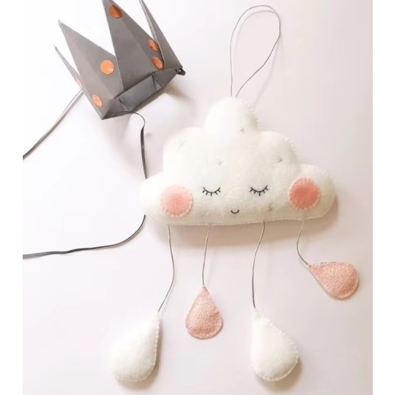 Wall Decoration Manufacturer - Felt Cloud Raindrop