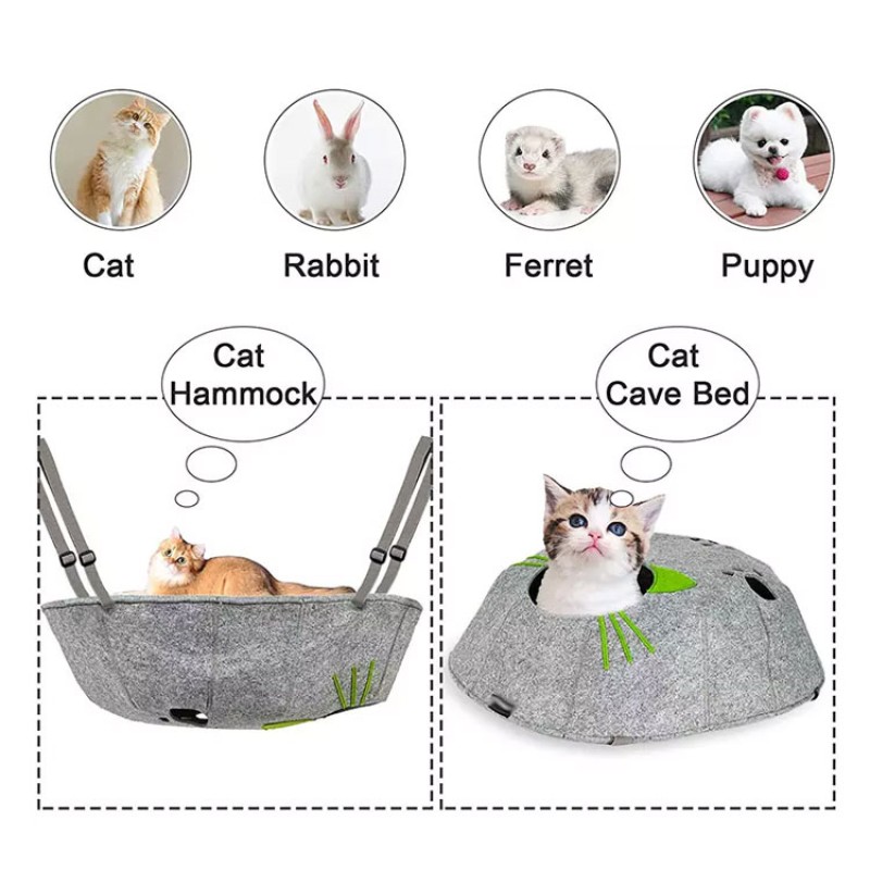 Cat Bed Manufacturer - Felt Cave Double Layer