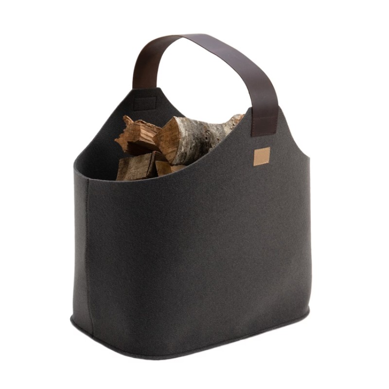 Firewood Basket Supplier - Felt Wooden Leather