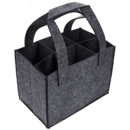 Wine Carrier Supplier - 6 Bottle Felt Tote