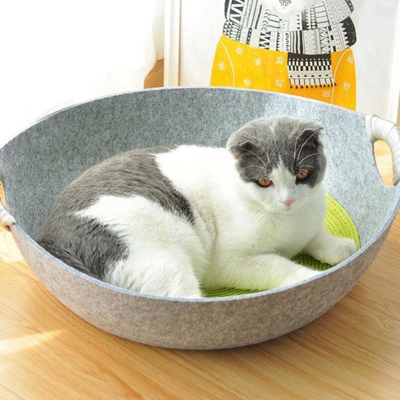 Pet Bed Supplier - Felt Nest Round Modern