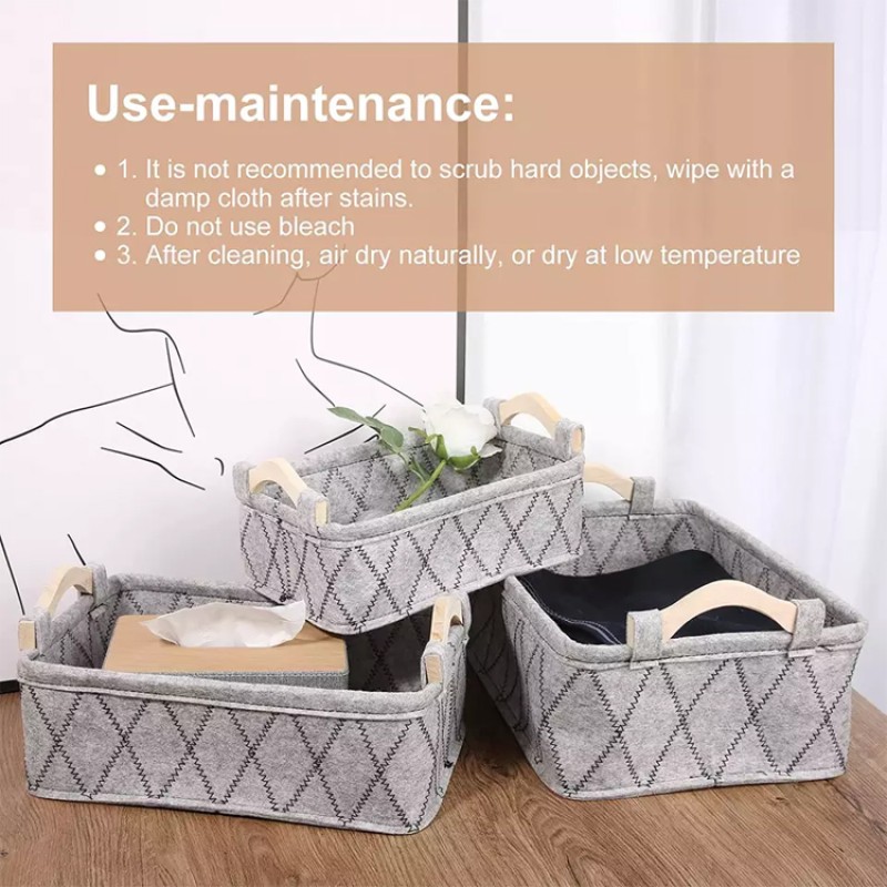 Storage Box Supplier - Felt Fabric Organizer