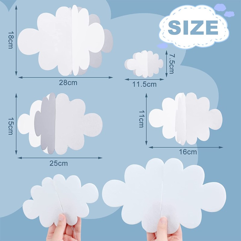 Cloud Ornament Supplier - 3D Hanging Classroom
