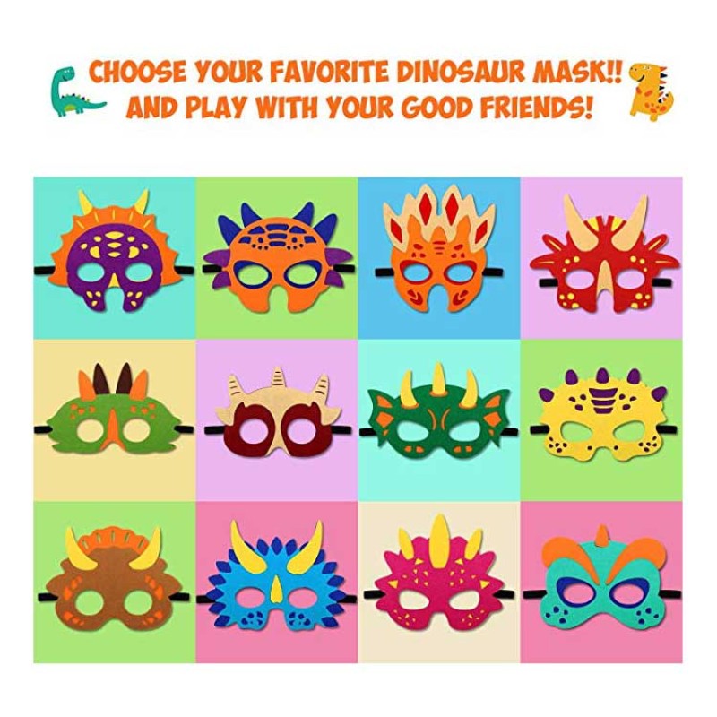 Eye Mask Factory - Dinosaur Party Felt