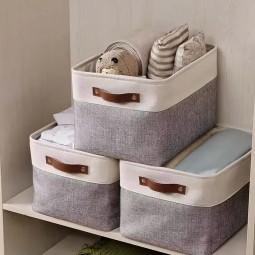 Storage Box Supplier - Foldable Fabric Leather