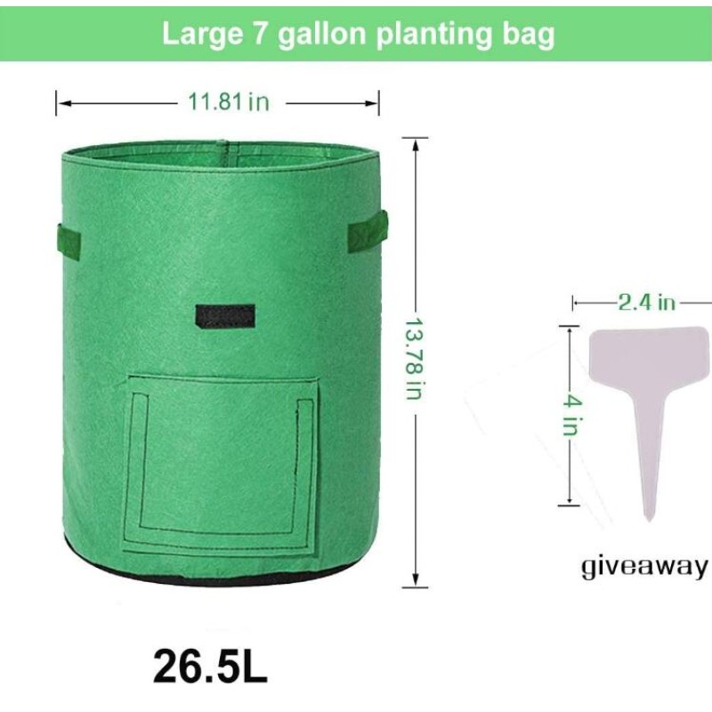 Planter Pot Factory - 7 Gallon Felt Grow