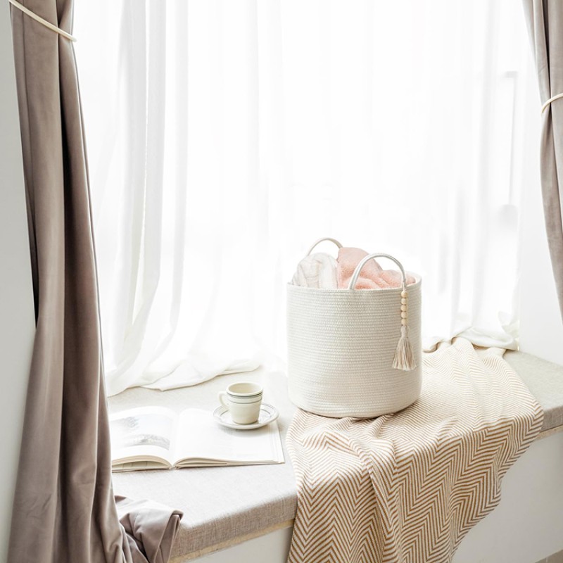 Storage Basket Supplier - Cotton Rope Woven