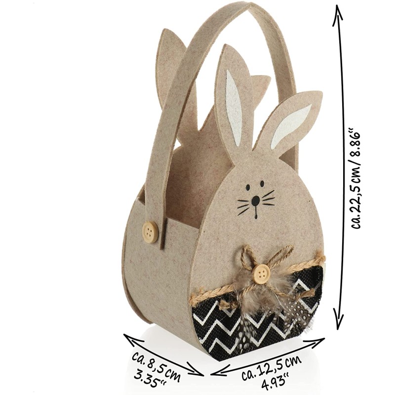 Easter Basket Factory - Felt Bunny Shape Candy