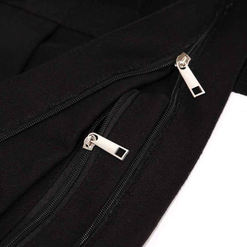 Shopping Bag Factory - Black Canvas Rope