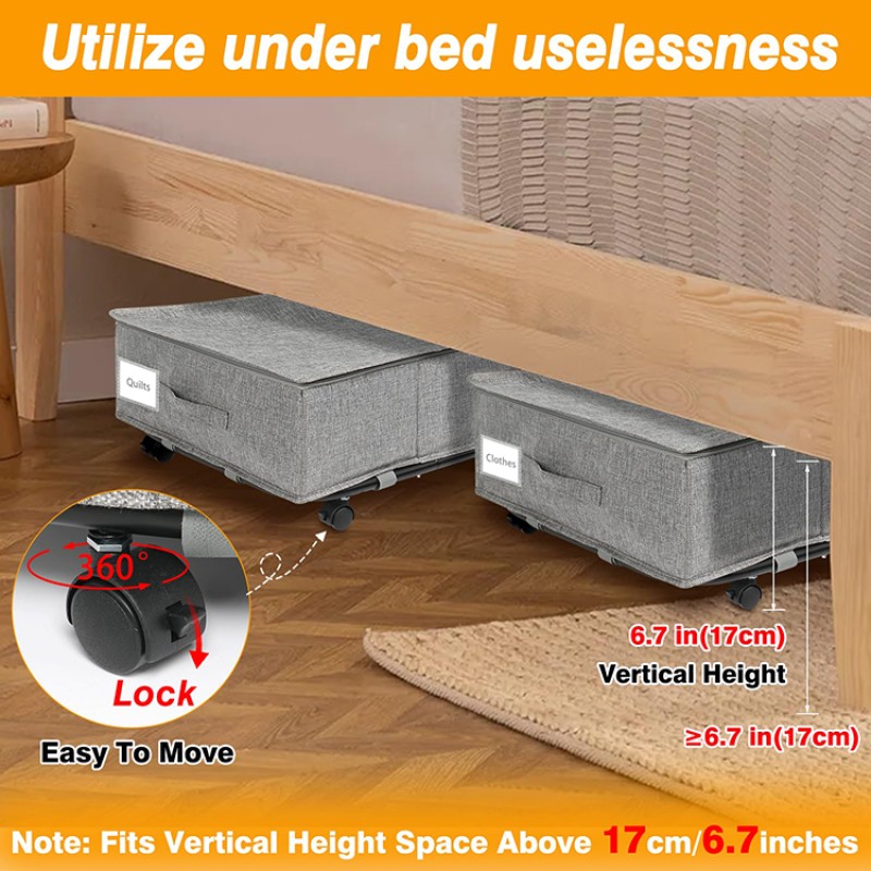 Underbed Storage Supplier - Quilt Foldable Wheels