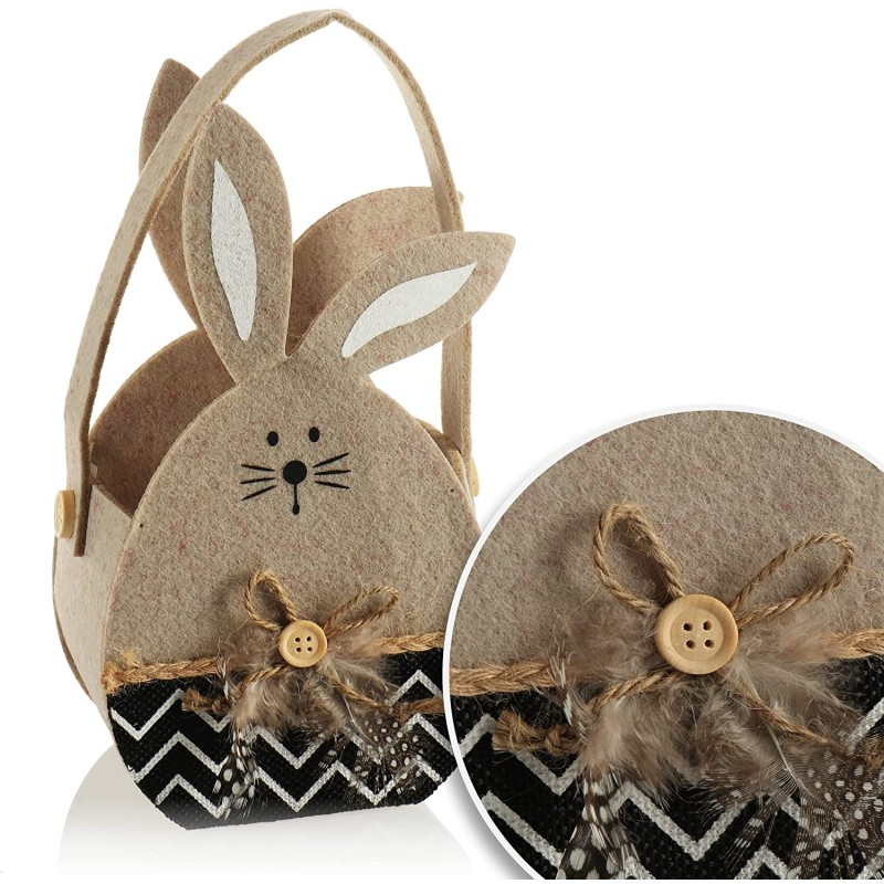 Easter Basket Factory - Felt Bunny Shape Candy