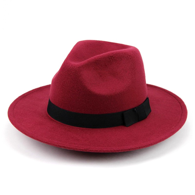Wide Brim Hat Supplier - Solid Color Felt