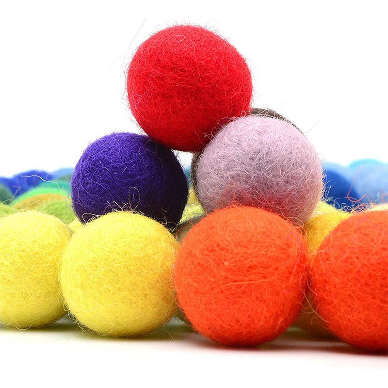 Christmas Ball Factory - Colorful Wool Felt