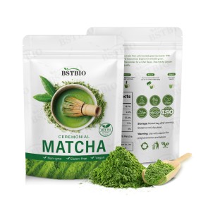 BSTBIO Custom Brand Packaging Bag Matcha Green Tea Powder for Baking 50g Matcha Powder