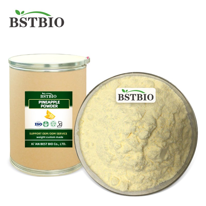 BSTBIO Organic Pineapple Fruit Flavour Powder, Freeze Dried Pineapple Powder
