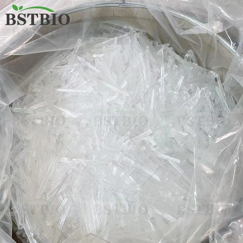 BSTBIO Bulk Pure Natural Mint Extract DL-Menthol Crystals Ice 99% CAS 89-78-1 DL Menthol Crystal