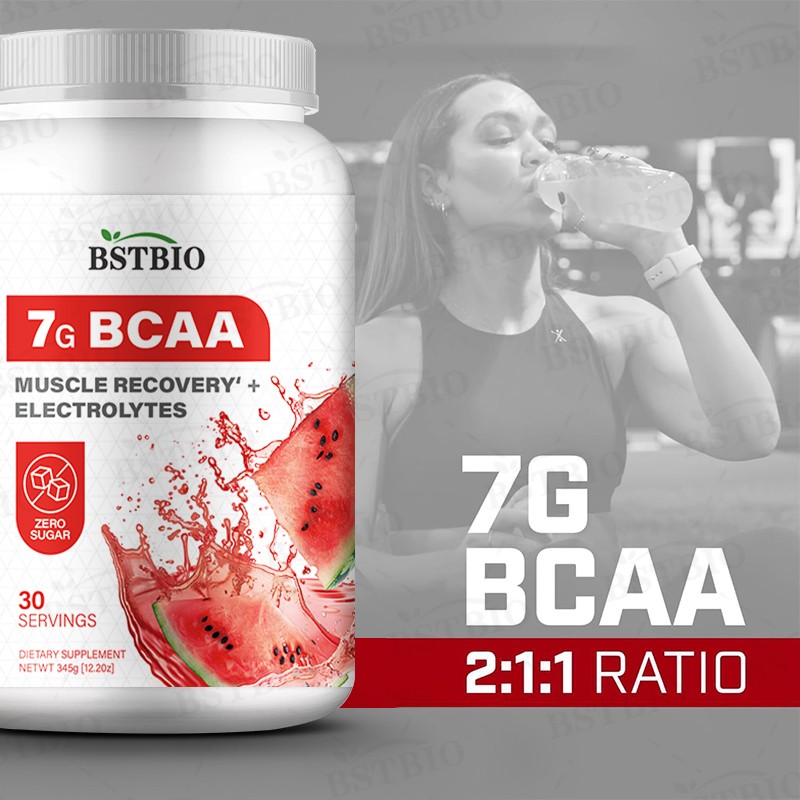 BSTBIO Private Label Pre Workout Supplements Protein Amino Acids 2:1:1 BCAA Powder