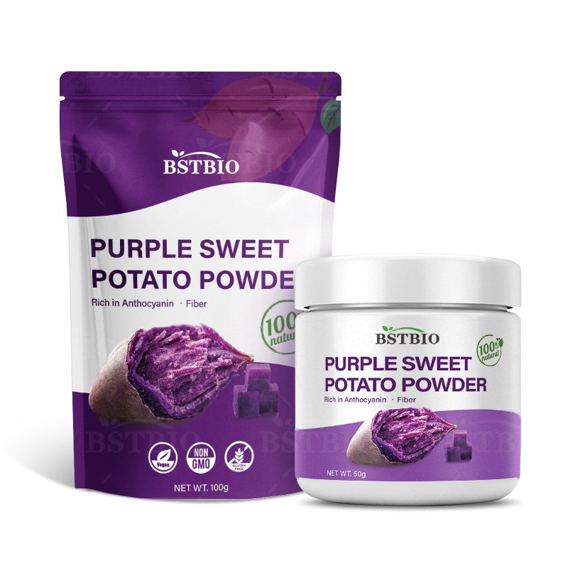 BSTBIO Freeze Dried Purple Sweet Potato Powder 100% Natural Organic Sweet Potato Powder