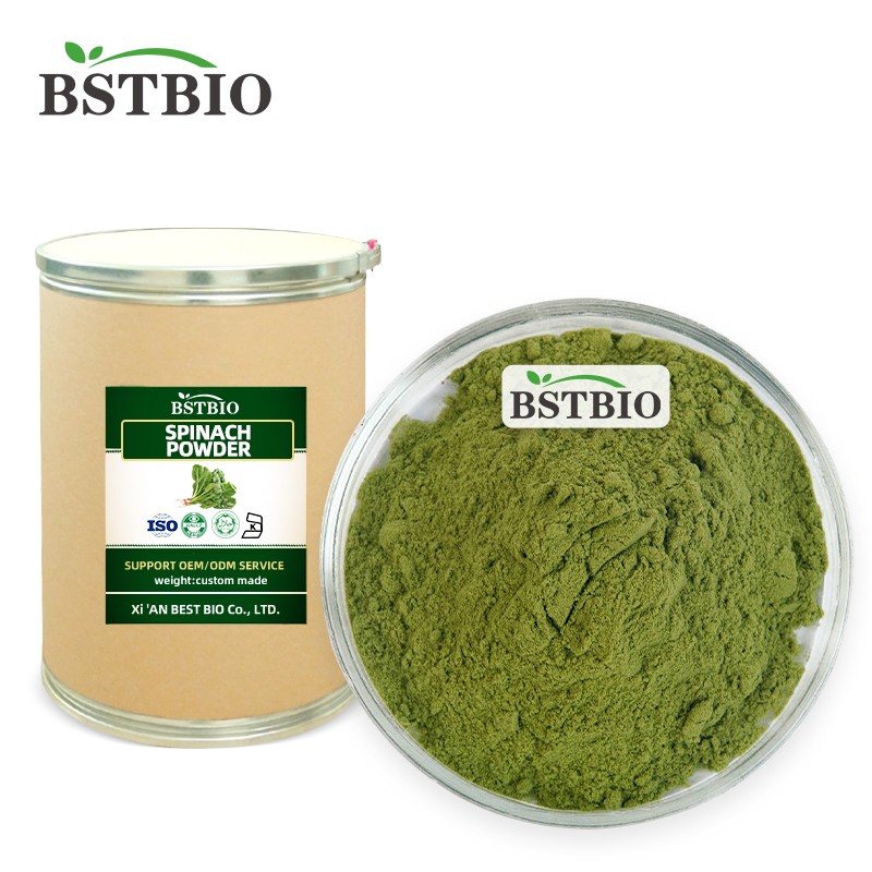 BSTBIO 100% Pure Nature Organic Freeze Dried Spinach Powder/Spinach Juice Powder/Spinach Powder