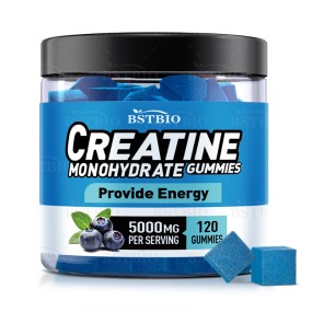 BSTBIO Pre Workout Creatine Monohydrate Supplements 5000mg/120gummies/Bottle Creatine Gummies