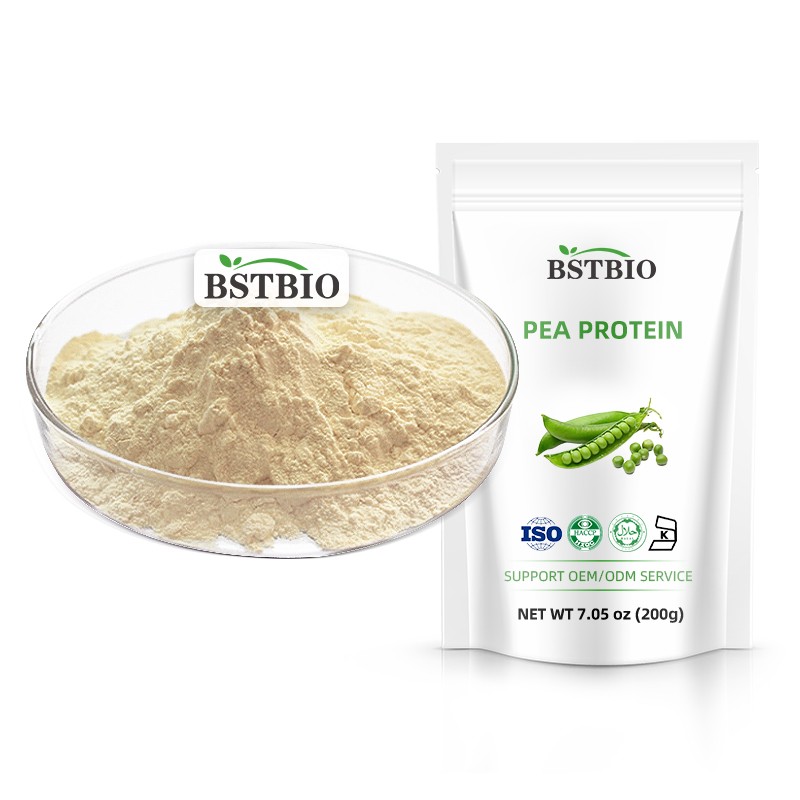 BSTBIO Pisum Sativum Pea Sprout Extract 80% 90% Isolate Organic Pea Protein Powder