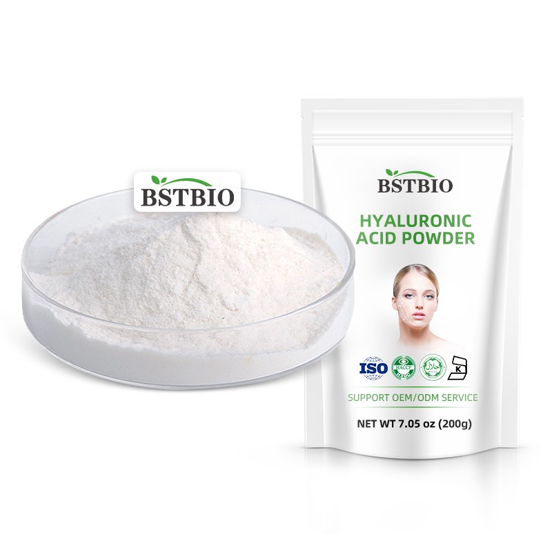 BSTBIO Cosmetic Grade High and Low Molecular Weight Sodium Hyaluronate 99% Hyaluronic Acid Powder
