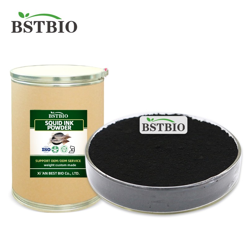 BSTBIO Food Additive Colorant Cuttlefish Ink Powder Black Squid Ink Powder
