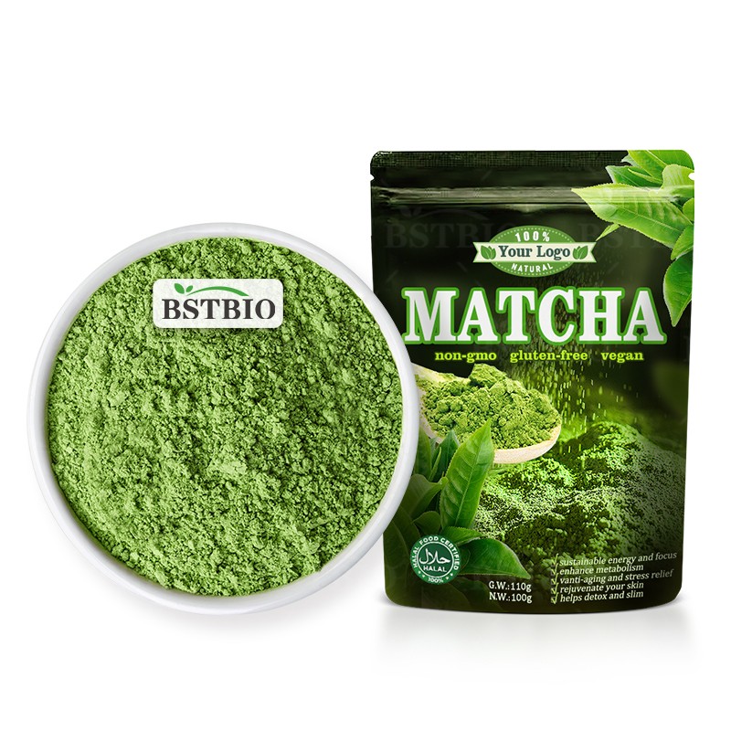 BSTBIO Private Label Custom Bag Packaging Ceremonial Grade USDA Certified Organic Matcha Powder