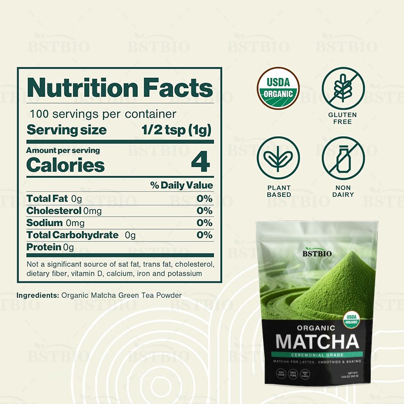 Free Sample Matcha Private Label Wholesale Natural Pure Green Tea Ceremonial Matcha Powder