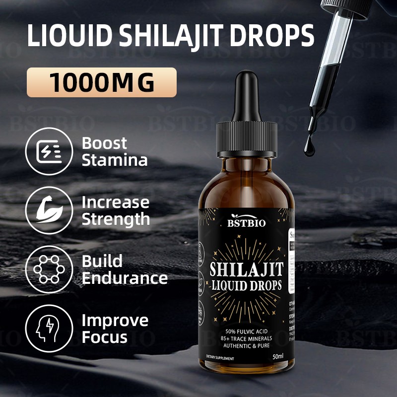 BSTBIO Supplements Himalayan Shilajit Dry Drops 30ml/50ml/60ml Shilajit Liquid Drops