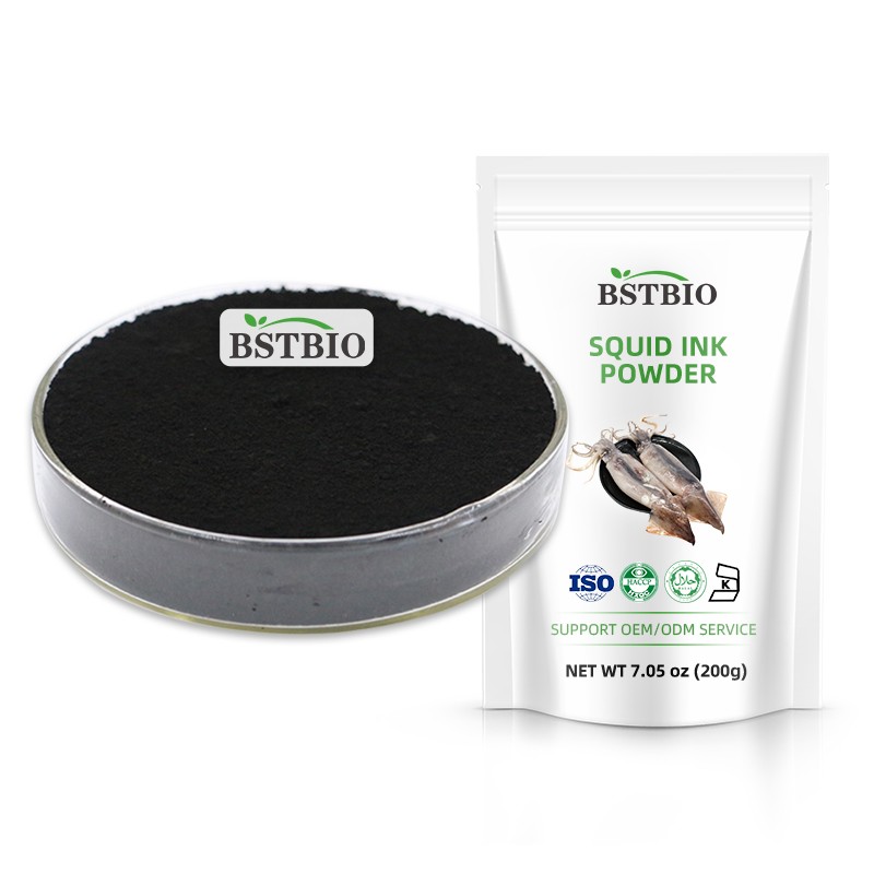 BSTBIO Food Additive Colorant Cuttlefish Ink Powder Black Squid Ink Powder