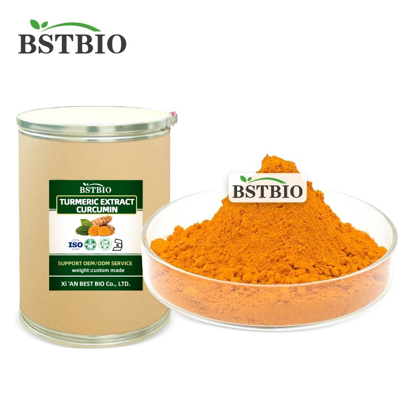 Pure Organic Turmeric Powder Curcuma Longa Extract Turmeric Root Extract with Bioperine 95% -10:1curcuminoids Curcumin Powder