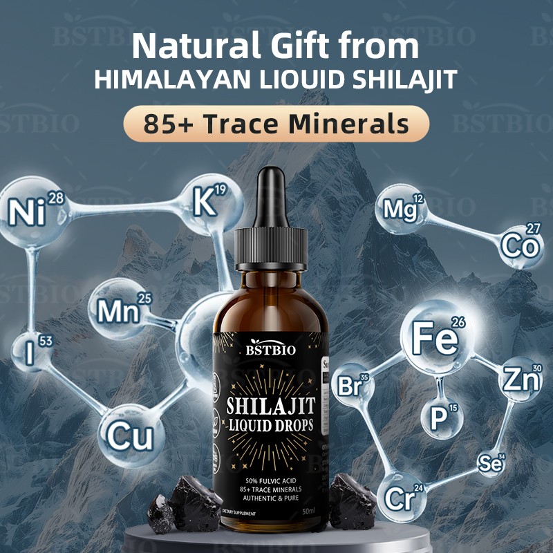 BSTBIO OEM/ODM 100% Pure Natural Himalayan Shilajit Dry Drops