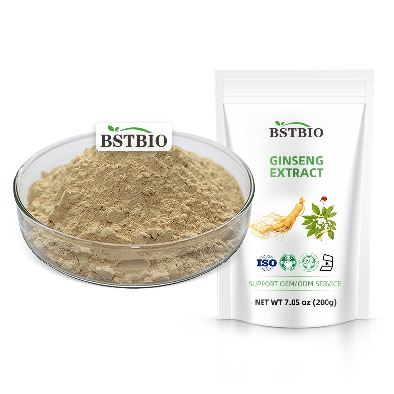 BSTBIO Pure Panax Ginseng Extract 5%-80% Ginsenosides Korean Red Ginseng Root Extract Gold Korean Red Ginseng Powder
