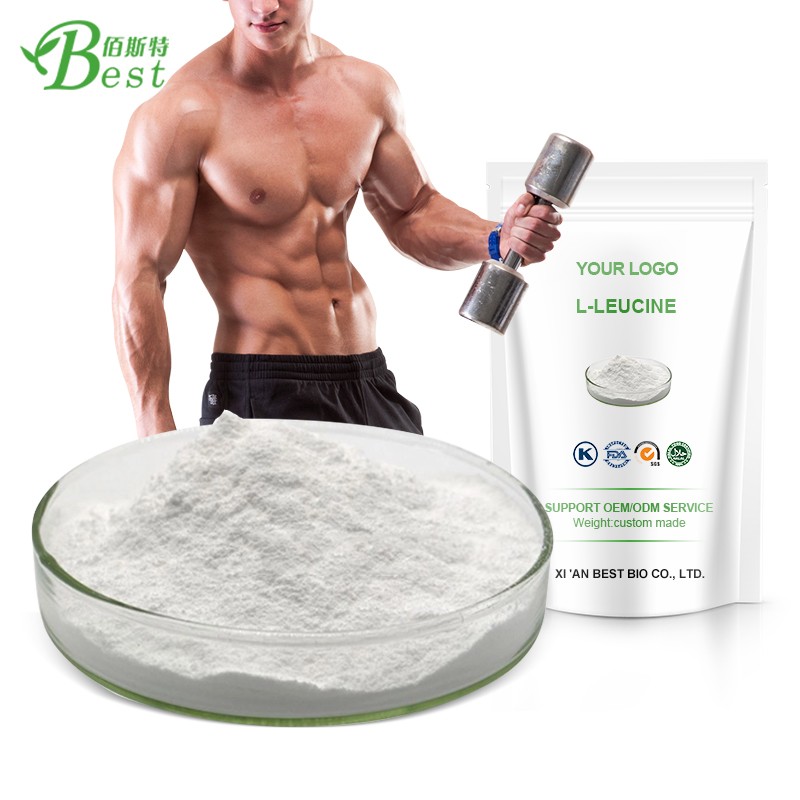 Wholesale L-Leucine Food Additive Food Grade 99%  CAS61-90-5