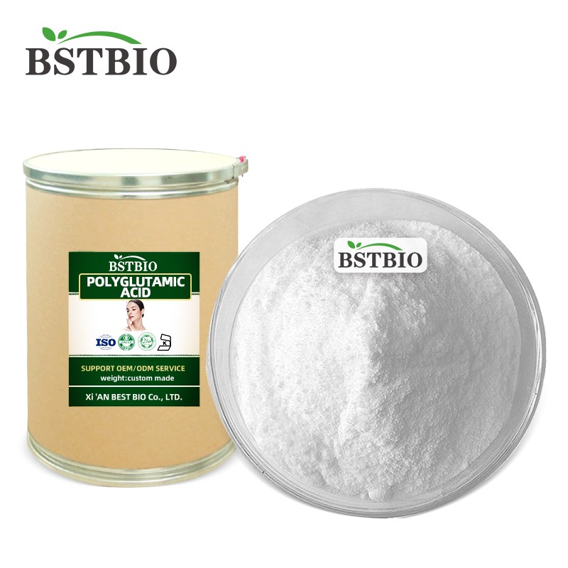 BSTBIO CAS 25513-46-6 Poly Glutamic Acid PGA Powder 99% Gamma Polyglutamic Acid