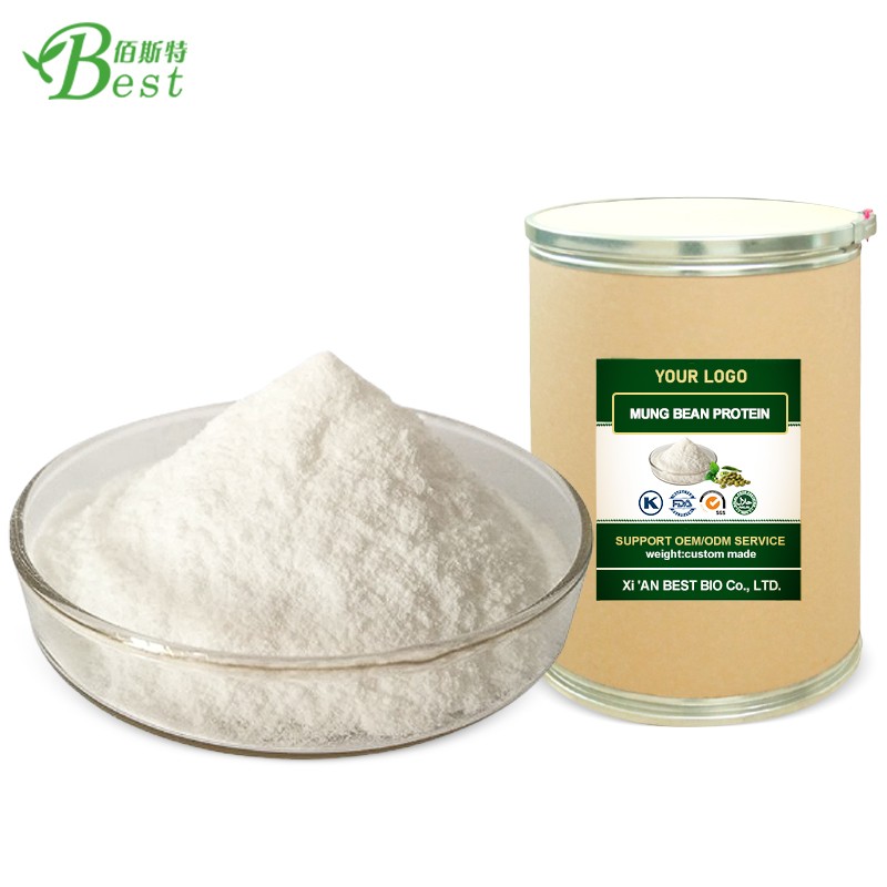 Wholesale Supply Peptide Mung Bean Extract Peeled Mung Bean Protein Isolate 80% Pure Organic Mung Bean Protein Powder