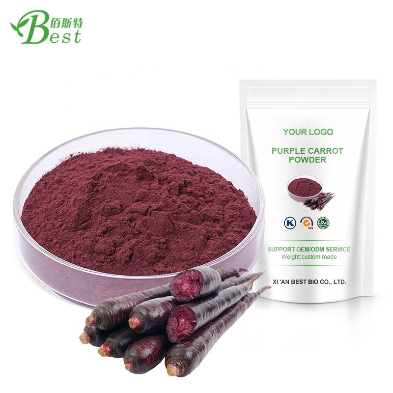 Wholesales Organic 100% Natural Pigment Black Purple Carrot Powder Concentrate Black Carrot Juice Powder