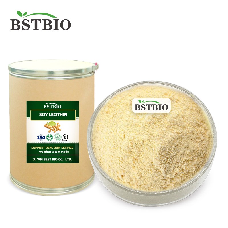 BSTBIO Food Grade CAS 8002-43-5 Soybean Extract Soy Lecithin Powder 98% Soybean Lecithin