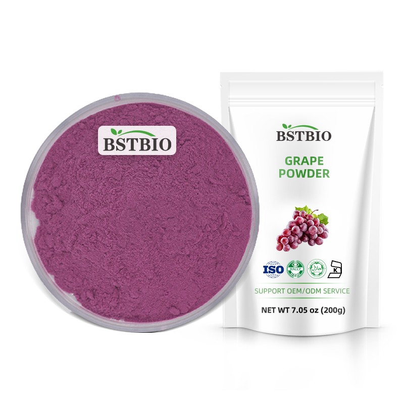 BSTBIO Supply Food Grade Red Grape Fruit Juice Powder Freeze Dried Organic Grape Powder