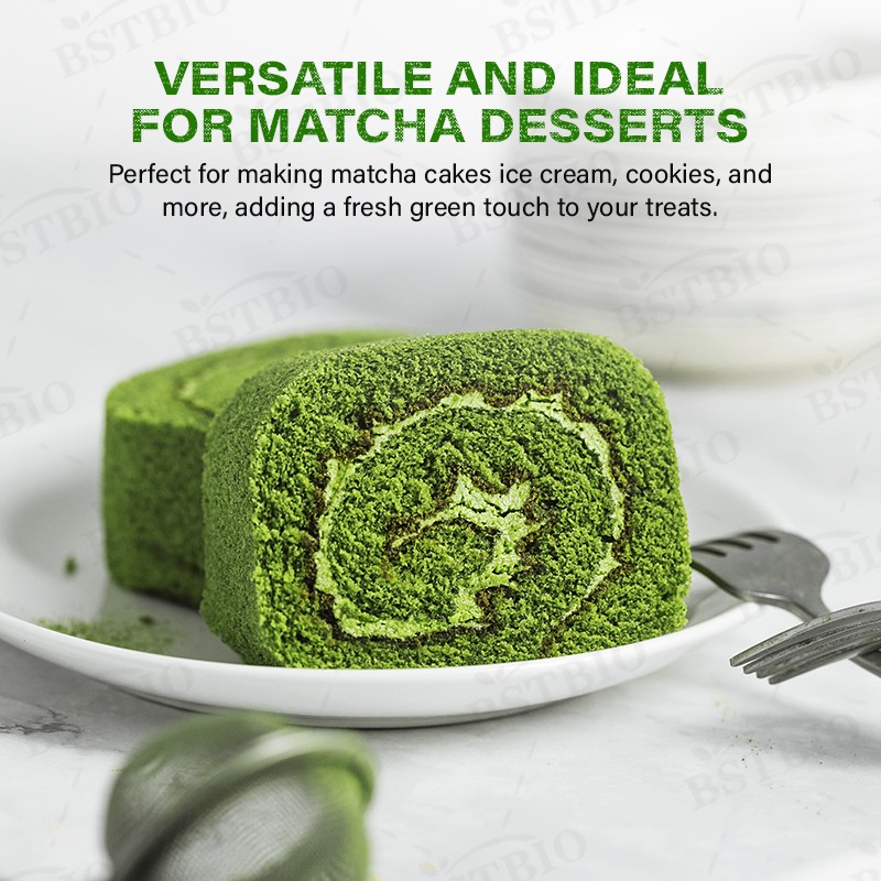 BSTBIO Bulk Wholesale 1 Kilo Top Quality Flavored Baking Grade Pure Green Tea Matcha Tea Powder