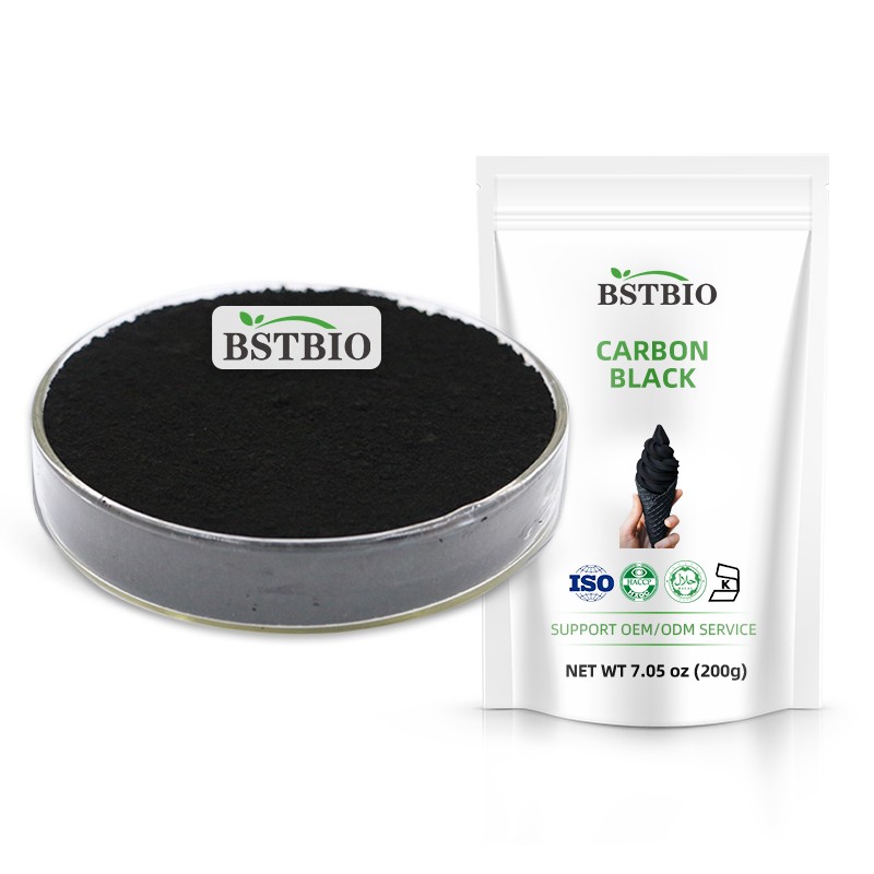 BSTBIO Black Pigment Coconut Shell Bamboo Charcoal Edible E153 Vegetable Carbon Black Powder
