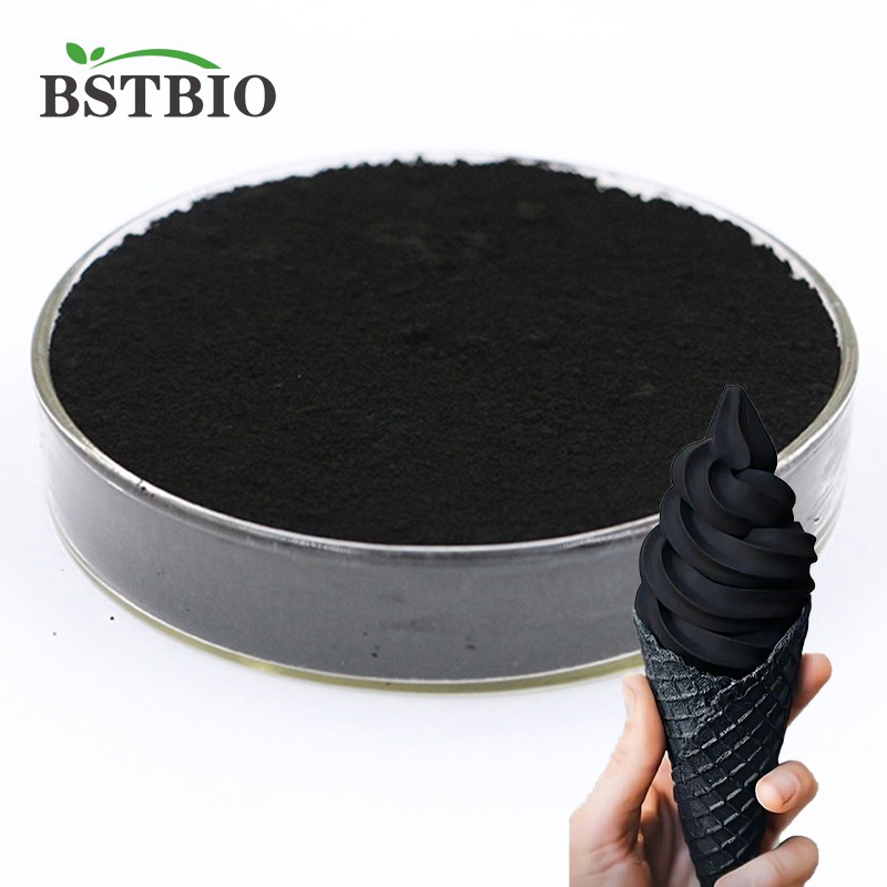 BSTBIO Black Pigment Coconut Shell Bamboo Charcoal Edible E153 Vegetable Carbon Black Powder