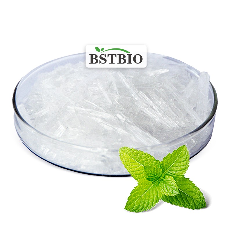 BSTBIO Bulk Pure Natural Mint Extract DL-Menthol Crystals Ice 99% CAS 89-78-1 DL Menthol Crystal