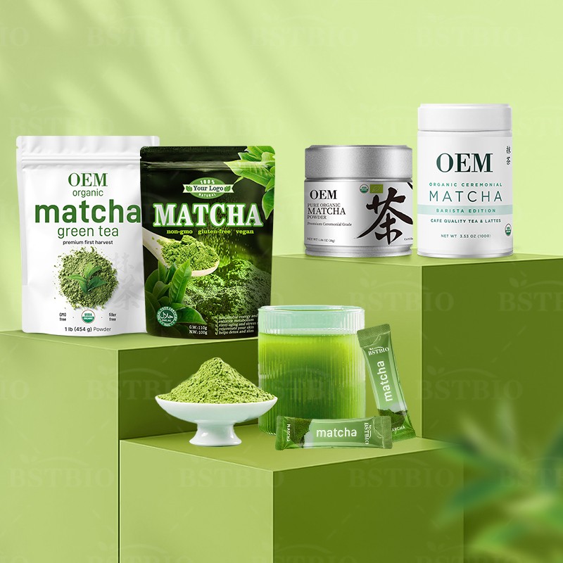 BSTBIO High Quality Bulk Organic Green Tea Extract Matcha Ceremonial Grade Matcha Powder