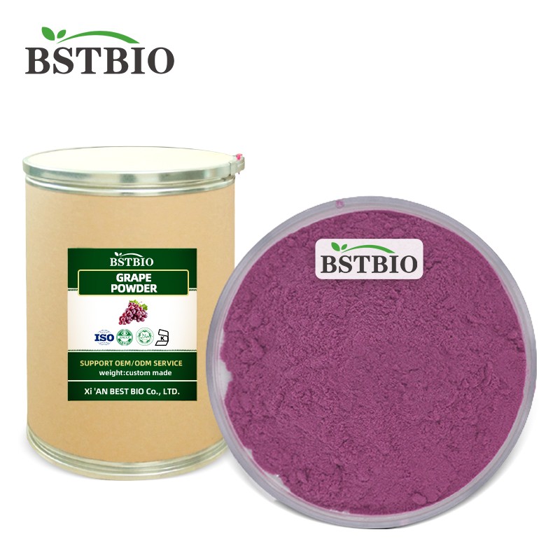 BSTBIO Supply Food Grade Red Grape Fruit Juice Powder Freeze Dried Organic Grape Powder