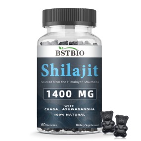 BSTBIO OEM/ODM Natural Himalayan Shilajit Extract 60gummies/Bottle Shilajit Gummies